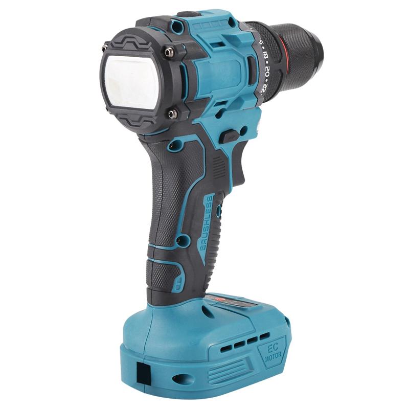 A96I-Electric Drill 3/8Inch 90Nm Cordless Electric Drill Brushless Hand Screwdriver For 18V 21V Battery Power Tools