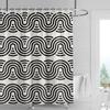 Decorazione casa tende da doccia bagno tessuto tenda impermeabile Soggiorno Moderno Nordico Moderno motivo geometrico semplice