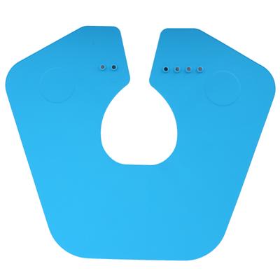 Hair Cutting Collar Silicone Salon Barber Hair Cutting Cape Neck Wrap Guard Hairdressing PadBlue
