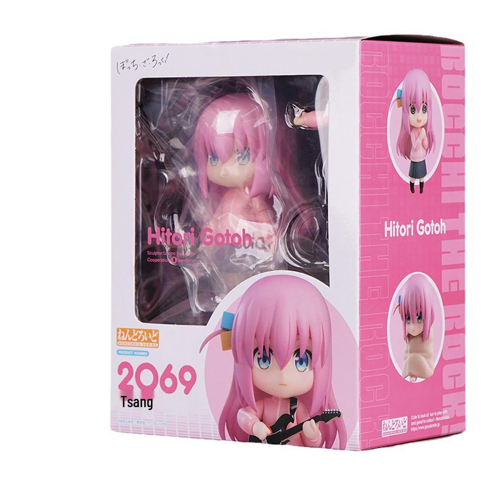 Q Version Clay Hand-Made Hitori Bocchi the Rock Pochijiang Beautiful Girl Figure Model Ornament (2069#).