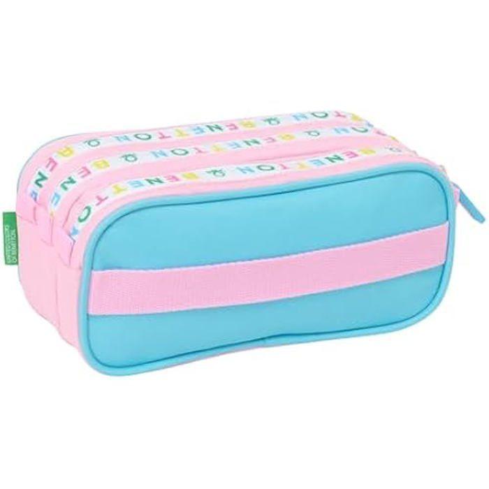 Trousse triple - SAFTA - Benetton Unique - Grande taille - Confortable - Enfants d'âge scolaire