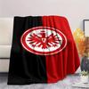 Eintracht Frankfurt Team Logo Flannel Throw Blanket, Soft Warm Sofa Bed Cover, Soccer Fan Home Decor Blanket