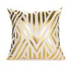 Golden Pillow Cover 45x45CM Pillowcase Comfortable Geometric Cushion Cover  Home