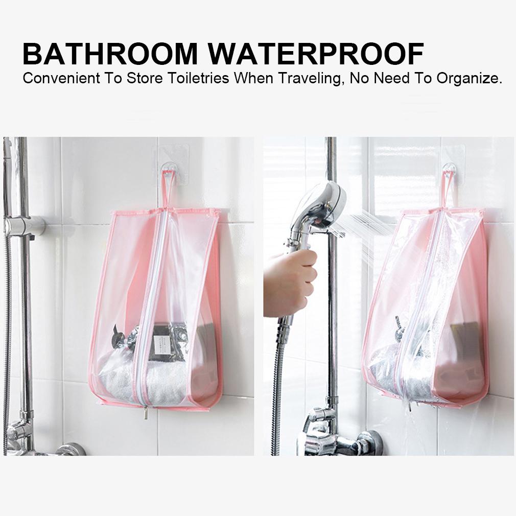 1Pc Portable Waterproof Travel Shoe Bag PVC Storage Bag Pouches Convenient Storage Organizer Shoes Sorting Zipper Dustproof Save Space Tote