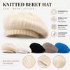 Keep Warm Women Knitted Beret Plush Painter Artist Hats Vintage Warm Knit Cap  Creative Gift