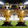4D Standing Football & Rugby Balloons, Trophy Soccer Balloon Pile, Ideal for Birthday Party Decorations, Sports Theme Party Supplies & Gifts