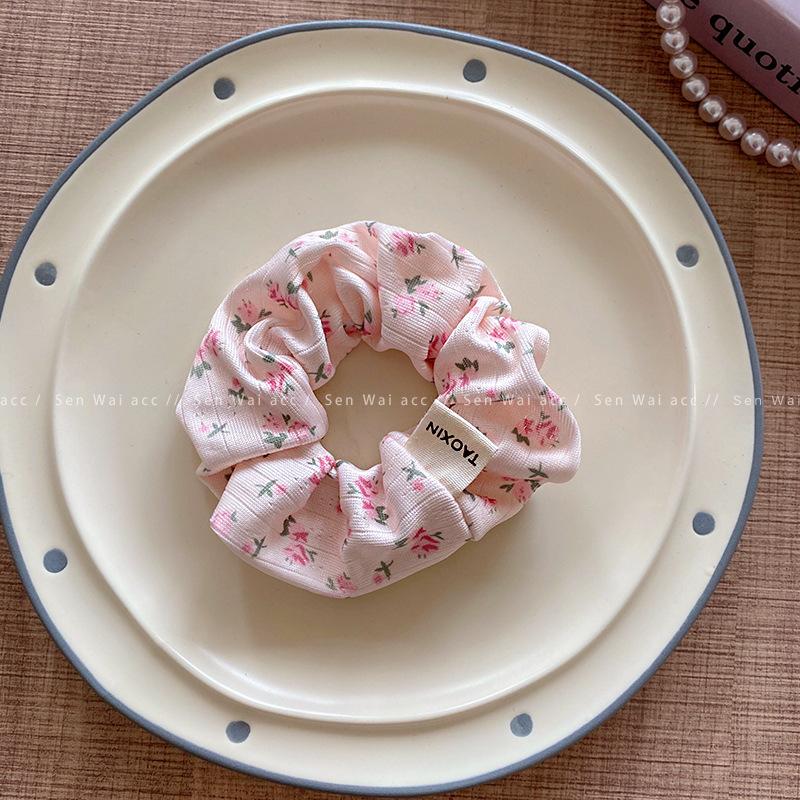 Милая и сладкая большая резинка для волос с бантом женская высокоэластичная резинка для волос веревка для волос летние свежие аксессуары для волос с высокой эстетикой