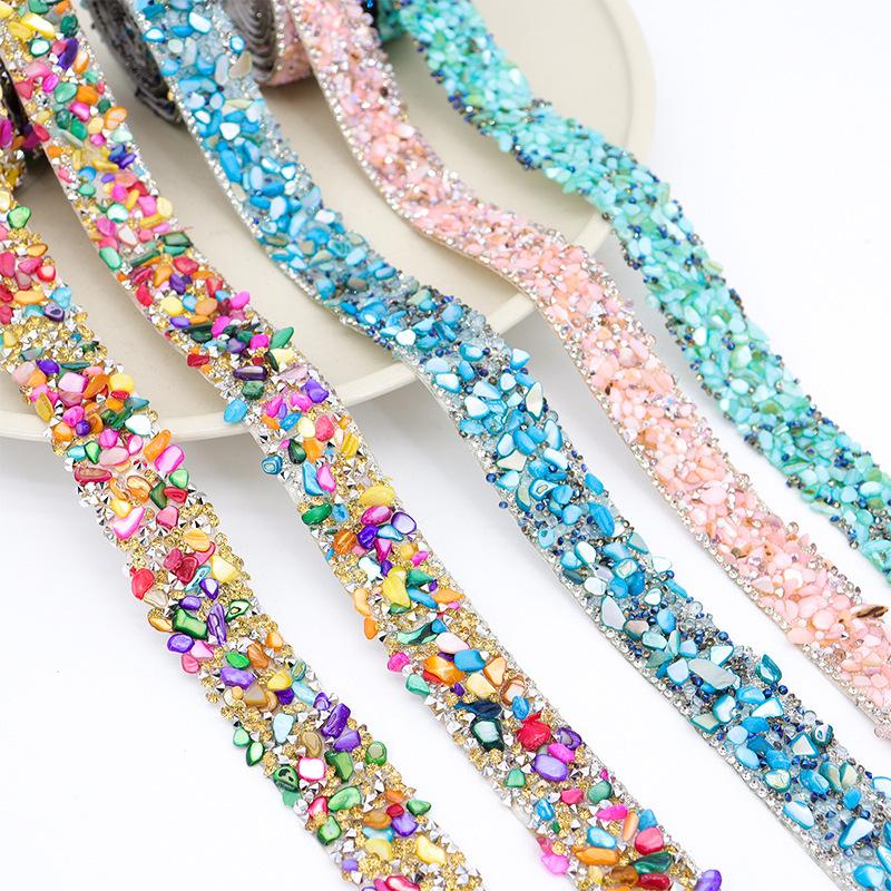 Self-Adhesive Rhinestone Strip for DIY Accessories: Resin Drill Clothing Ornaments with Hot Fix Technology
