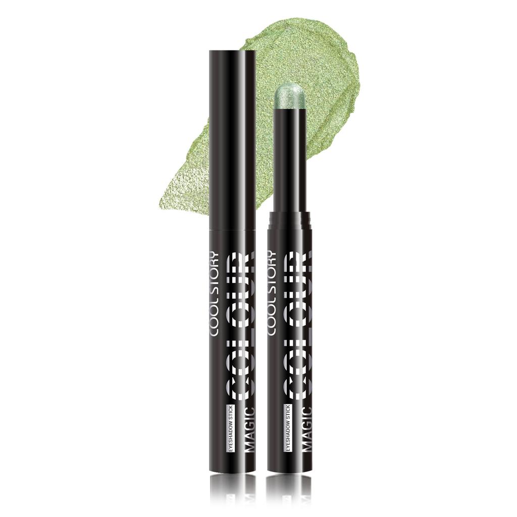 Smoky Dark Blue Eyeshadow Pencil Stick Waterproof Pearlescent 24 Colors Metallic Glitter Eye Shadow Highlighter Pen Makeup Tool