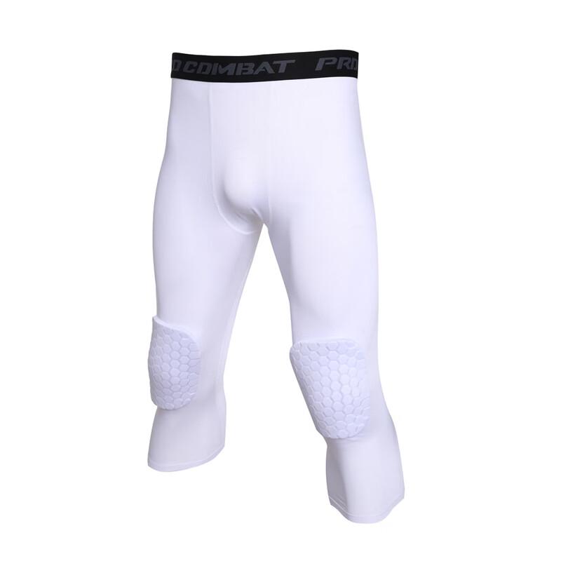 OEING Men's Basketball Honeycomb Anti-Collision 3/4 Compression Pants