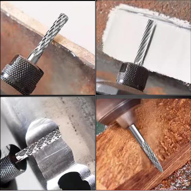 Carbide Burr Set for Dremel Rotary Tool Rasp Bits Wood Carving Accessories Attachments Cutting Burrs Grinding Engraving Porting