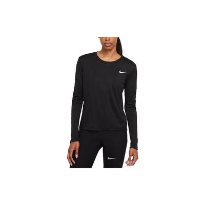 Mesh-Einsätze Schnelltrocknend Atmungsaktiv Sport Langarm T-Shirt Damen Tops Schwarz DJ0954-010