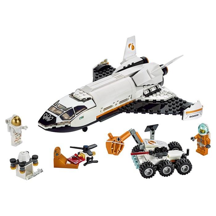 LEGO City Mars Research Shuttle 60226. Blocks. Toy for boys. Over 9cm high, 23cm long, 21cm wide.