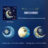 6 pcs/pack Colours Moon series Stickers aesthetic Decorative DIY Diary Album Scrapbooking material Junk Journal Supplies