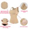 Women Compression Vest Shapewear Square Neck Tank Top Tummy Control Body Shaper Waist Trainer Camisole Padded Soft Underwear