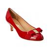 Ferragamo Carla Patent Pump Red
