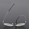 1.61 index Lens Frameless Cat Eye Myopia Eyeglasses Ultralight Rimless Blue Light Blocking Prescription Glasses -0.5 -0.75 to -6