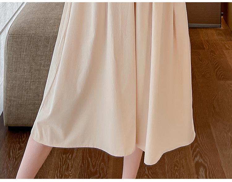 2026 Summer Embroidered Short Sleeve Maternity Dress