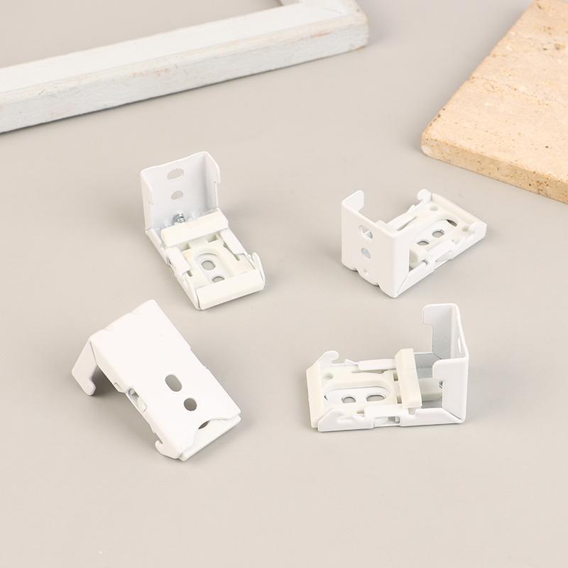 4 Stück 22 mm Decken- und Wandhalterungen für Raffrollos Oberschiene Belastend Montage Jalousiezubehör