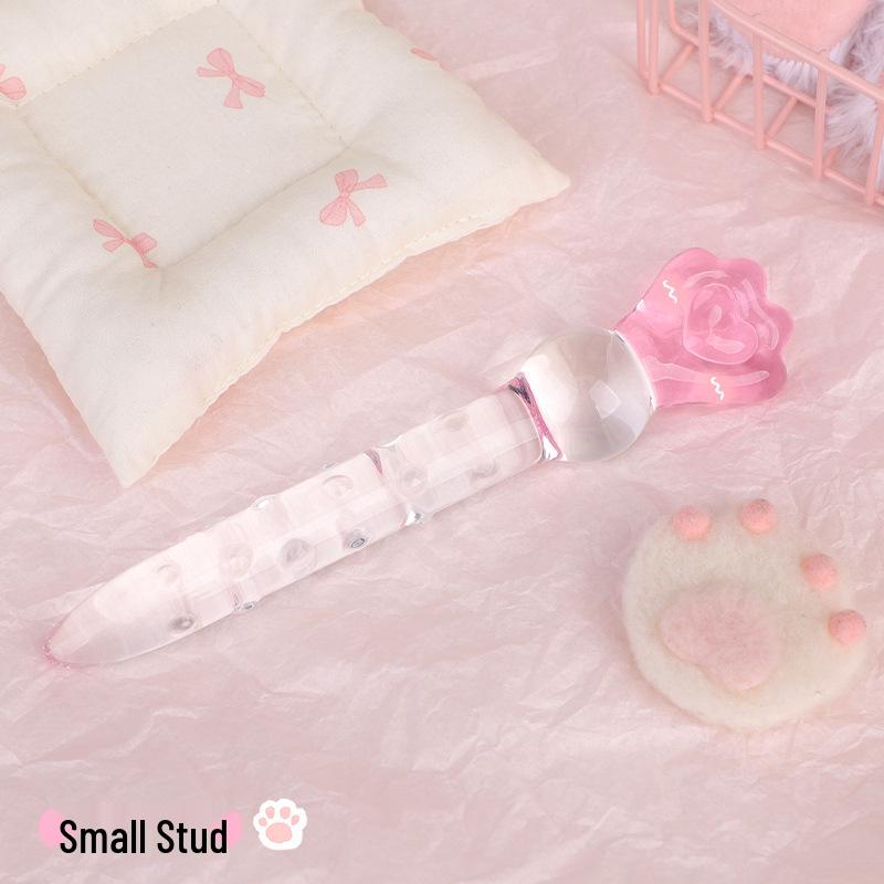 Transparenter Kristallglas-Butt-Plug Trainings-Prop - Erotisches SM Alternativspielzeug