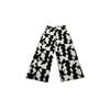 [antiqua] [Antica] Monotone Pattern Pants Ladies Bottoms PO-00189 Large 05 Black X White