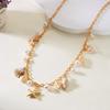 Minimalist Pearl Waist Chain Conch Bohemian Body Chain Starfish Shell Waist Chain  Beach Jewelry
