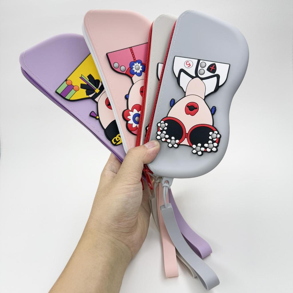 Chic Anti-Fall Silicone Sunglasses Case for Women - Portable & Hangable