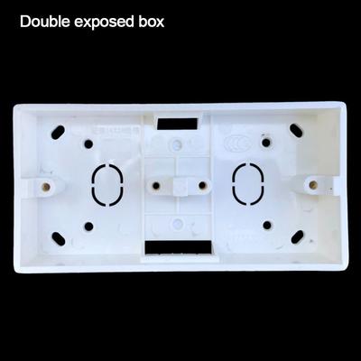 Wiring Organizer 86 Type Switch Socket Box Standard Plastic PVC External Mounting Box Waterproof Junction Back Box