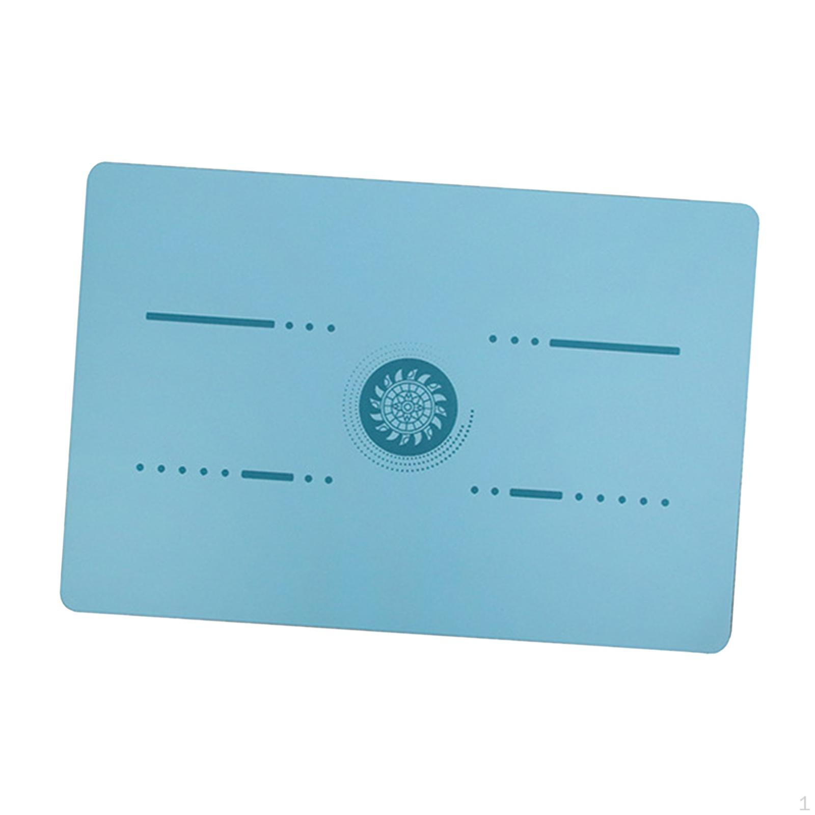 

Yoga Mat Exercise for Men Women Portable Non Slip Anti Tear Pad Pilates Meditation, синій