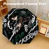 Windproof Folding Umbrella, 8‑Rib Auto Open Close Attack On Titan Umbrella for Rain Sun Protection