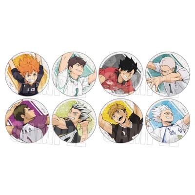Bell House Trading Glitzer Dosenabzeichen Teil 1 B57 x Blech Haikyu!! 1, Box, Ca.. H57mm,