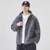 Men's Autumn Fleece Hooded Jacket - Warm, Loose, Casual Outdoor Wear