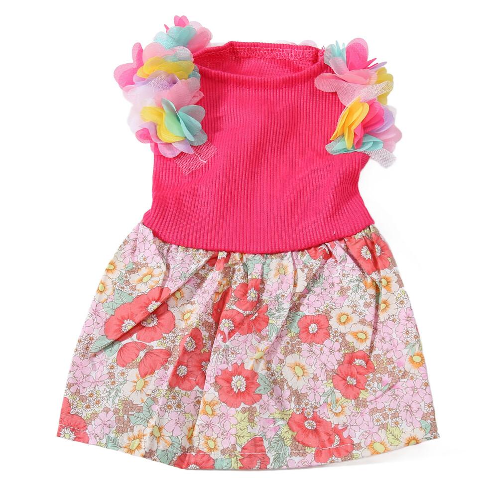 Bohemian Doggie Summer Clothes For Comfortable Fit, Easy On/Off Experience With Halter Neck Design, Small Dog Breeds Lace Boho Dog Dress Pet Apparel,