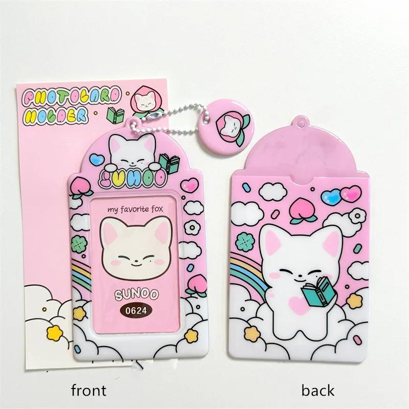 Kawaii Ins  Cute 3 Inch Kpop Pocard Holder Po Card Holder Bag Pendant School Stationery