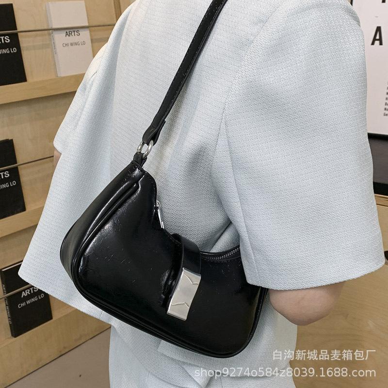French Niche Fashion Temperament Small Bag Women's 2025 New Fashion Shoulder Bag Explosive Crossbody Underarm Bag