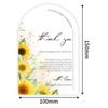 50pcs Sunflowers Rustic Woodland Garden Wedding Flyer Modern Sunny Warm Color Sunflower Flower Element Wedding Invitation