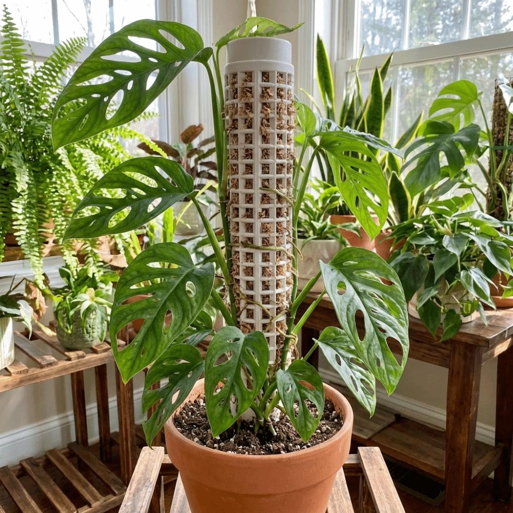 6PCS Sturdy Moss Pole Interlocking Vine Fixed Support Frame Multi-purpose Moss Stick  Greenhouse