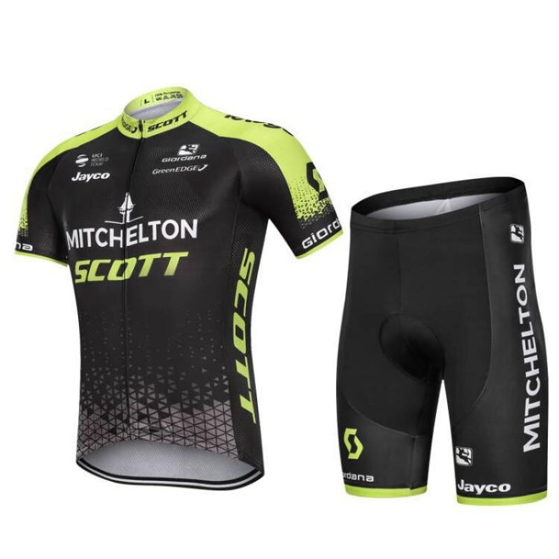 Mens Cycling Jersey Set Breathable Short Sleeve Road Mountain Bike Apparel Sportswear