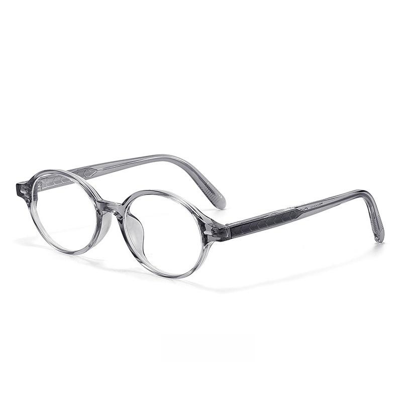 2025 New Fashion Retro Oval-Frame Anti-Blue Light Glasses Premium Versatile Plain-Lens Spectacles for Men and Women