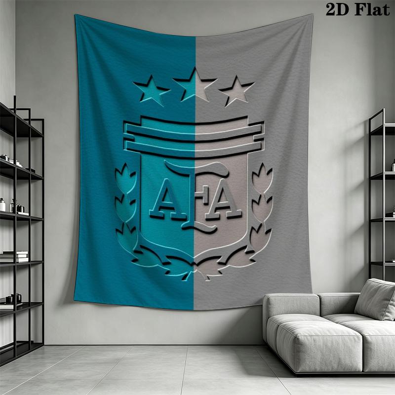 Argentina Wall Tapestry Aesthetic Wall Hanging Printed Fabric Blanket Decorative Tapestries for Bedroom Living Room Home Decor