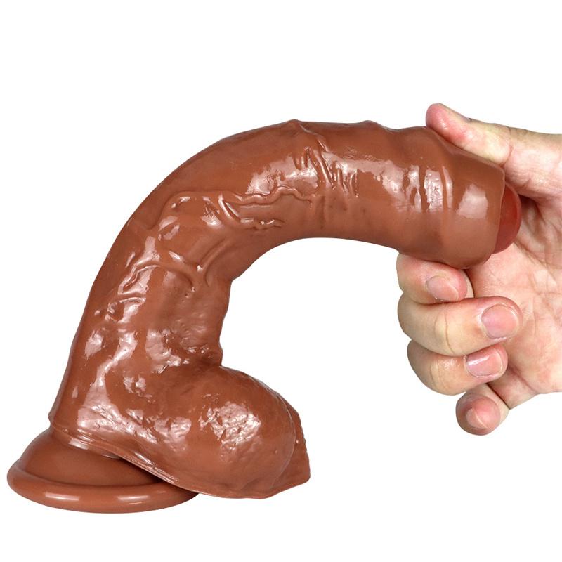 Foreskin Male Dildo Penis Big Stallion Manual Masturbator Thrusting Adult Products