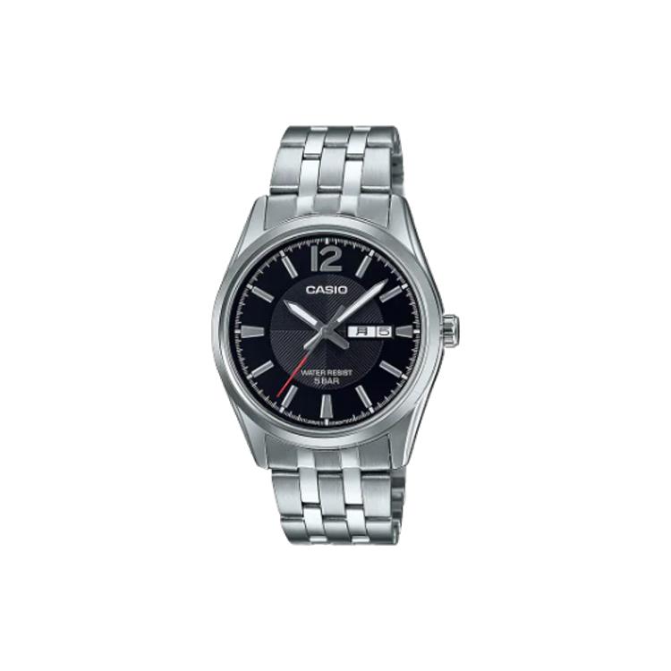 CASIO STANDARD Quartz Movement Stainless Steel Strap Watch Men s Watches Black Dial MTP-1335DJ-1AJF Black Dial