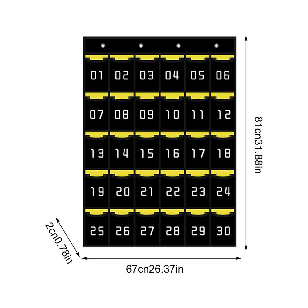 Školní nástěnná kapsa na mobilní telefony Číslovaný organizér na drobnosti Taška Taška na zavěšení na dveře Věci na kalkulačky Tužky Klíče