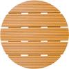Support de pot a roulettes - NATURE - WPC - H8,6 x Ø38 cm - 4 roulettes - Bois