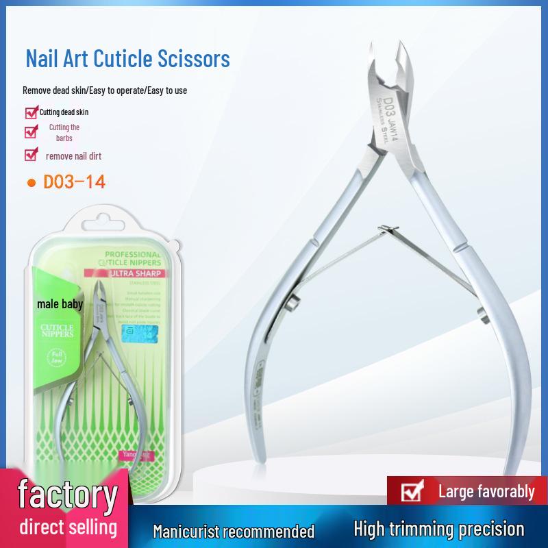 

Dead Skin Scissors: Professional Manicure Tool for Easy Removal of Dead Skin, Hangnails, and Cuticles with Pusher, File, and Pliers.