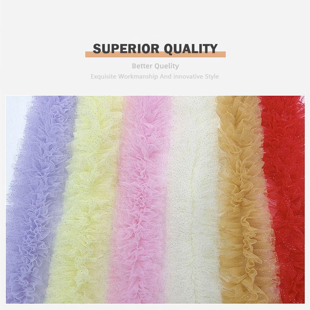 1 Yard Mesh Lace Accessories 12cm Wide Mesh Material Hem Cuffs Lace Trim Wedding Accessories