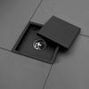 Black SUS304 Stainless Steel Shower Drain Bathroom Floor Drain Tile Insert Square Anti-odor Floor Waste Grates 15CM Brushed Gold