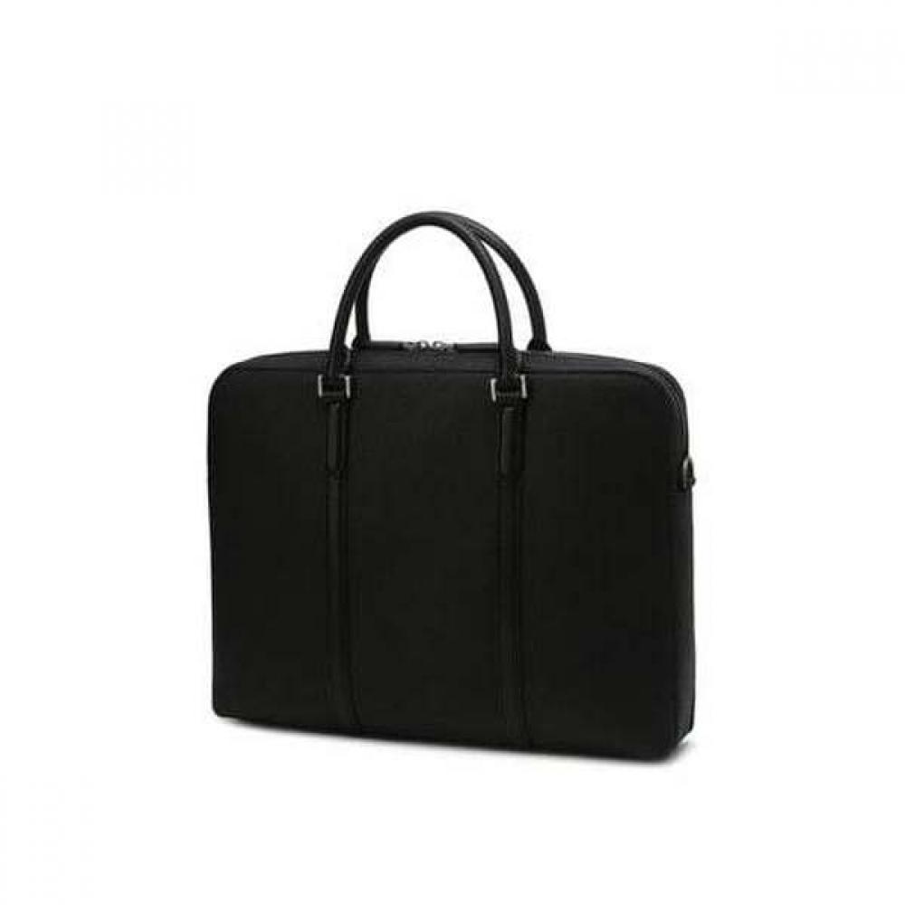 Daks Classic Black Leather Document Bag Dbba5e141bk