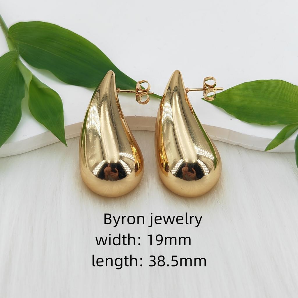 High Quality Women 18k Gold Plated Stainless Steel Huggie Earrings Hypoallergenic Jewelry Screw Twisted C-shape Hoop Earrings