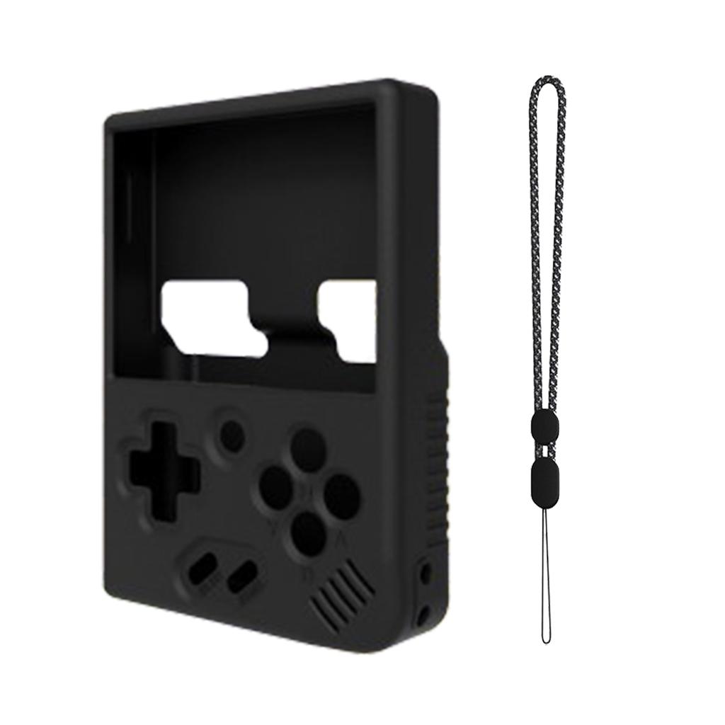 Game Console Protective Case Anti-Collision Silicone Case Protective Skin Scratch-Resistant Cover With Lanyard Compatible For Mini Plus Console